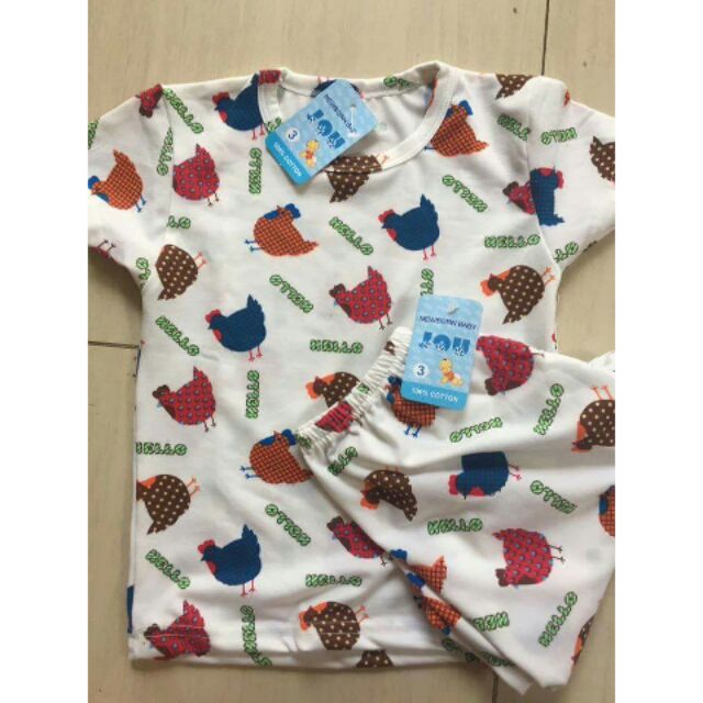 bộ cotton hè cho bé trai
