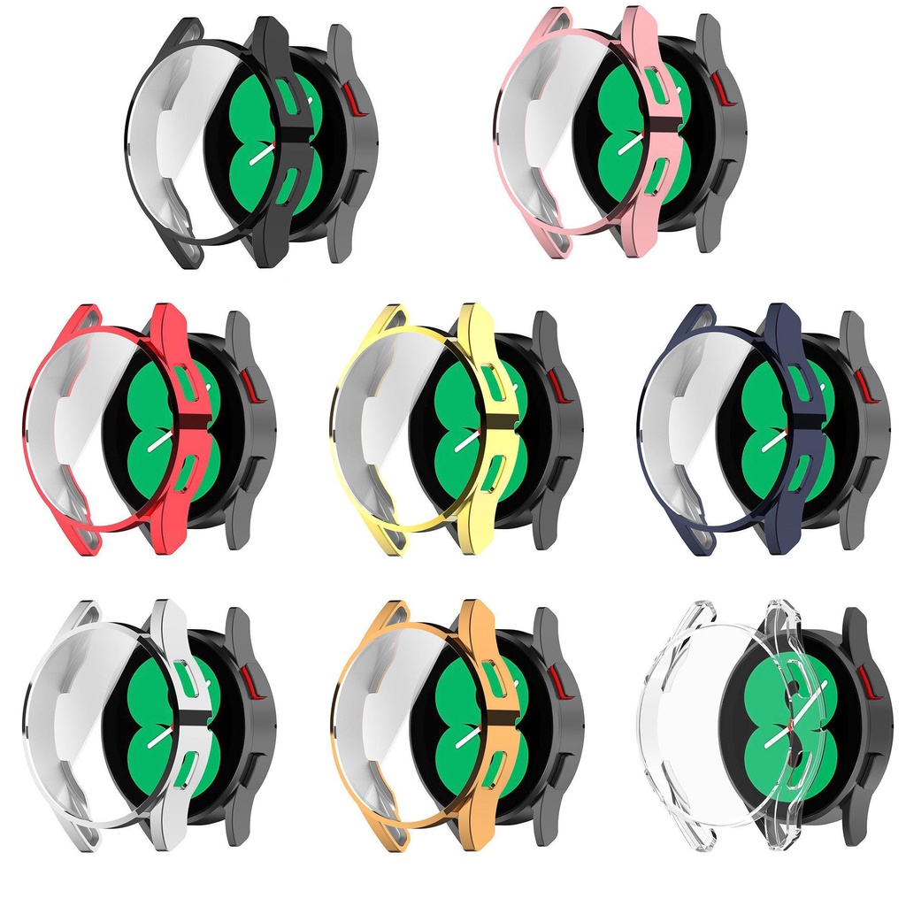 Ốp Bảo Vệ Bằng TPU Mạ Chống Bụi Chống Dấu Vân Tay Cho Đồng Hồ Samsung Galaxy Watch 4 40mm 44mm