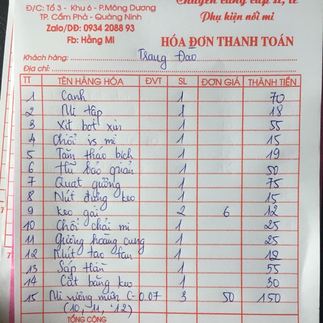 Combo phụ kiện nối mi
