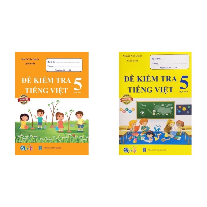 Sách - (Combo 2 tập) Đề Kiểm Tra Tiếng Việt 5