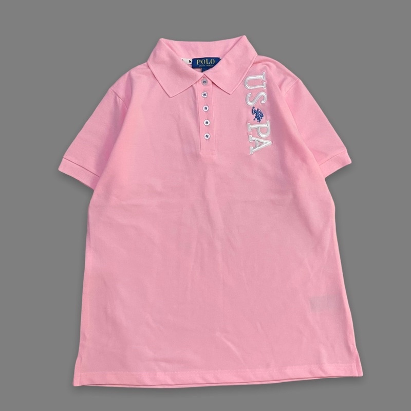 Áo thun polo thêu chữ