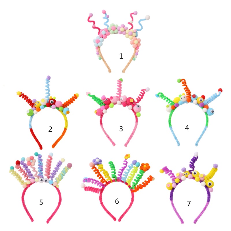 Băng Đô Xoắn ONERI Nhiều Màu Sắc Vui Nhộn Thời Trang Làm Phụ Kiện Chụp Ảnh