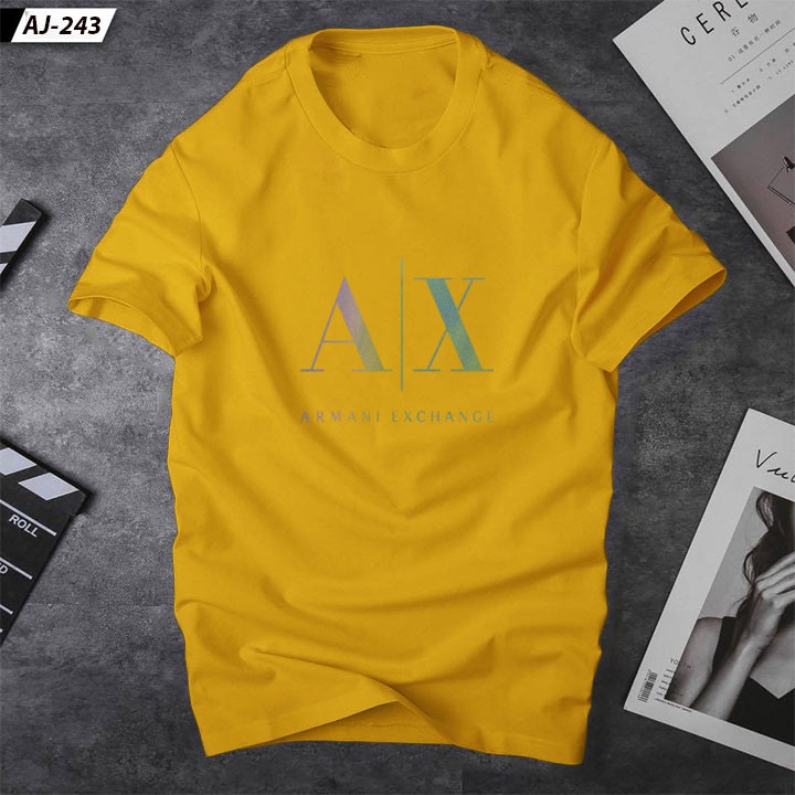 Áo thun nam cổ tròn AX Phản quang 7 màu cá tinh , lịch lãm - Vải dầy dặn con giãn tốt | Ur sport