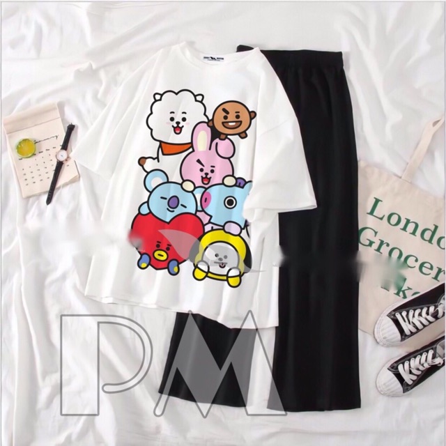 Sét áo hình và quần xuông