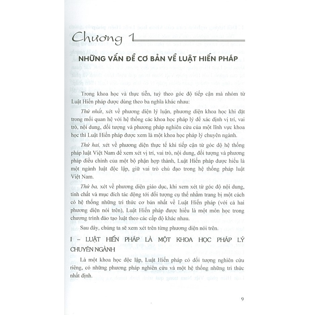 Sách - Giáo Trình Luật Hiến Pháp Việt Nam (Dùng Trong Các Trường Đại Học Chuyên Ngành Luật, An Ninh)