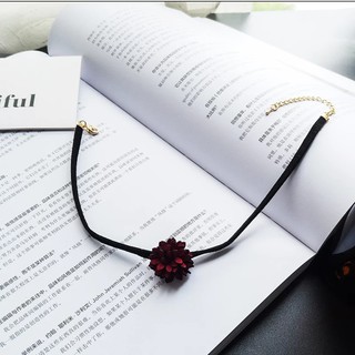 Vòng Cổ Choker Hoa Đỏ