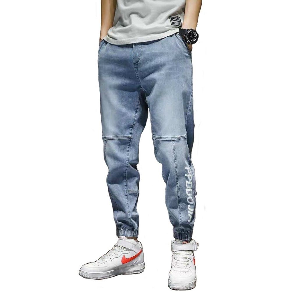 Quần Jean Nam-Quần Bò Nam BH4201XM Phong Cách Ống Joger Phối Chữ Cá Tính
