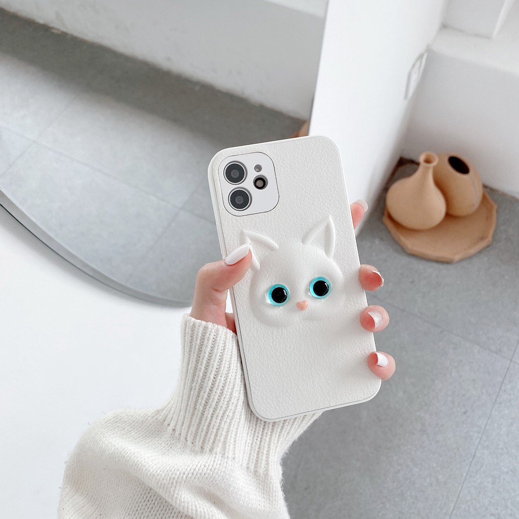 Ốp Lưng Hình Mèo 3d Cho Iphone 7 8 Plus 11 Cute Iphone 11 Pro Soft 11 Promax 12 12 Pro 12 Promax