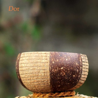 Chuẩn xuất khẩuTô Chén Bát gáo dừa hoa văn Dor Dor Pattern Coconut Bowl