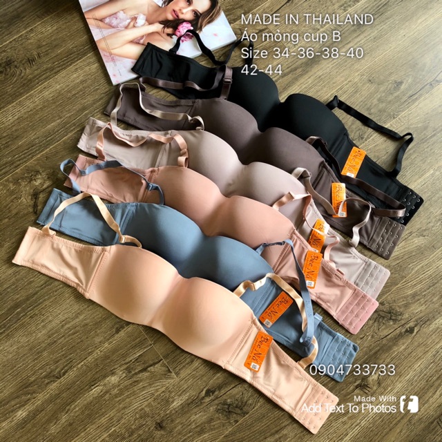 Áo lót quả ngang Thái Lan BeeNa 2247 có gọng 4 móc bản to cup b, c size từ 34 đến 44 | BigBuy360 - bigbuy360.vn