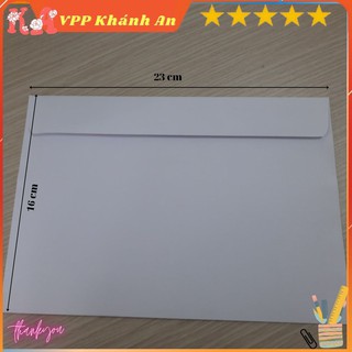 Tập 100 chiếc Phong bì A5 trắng 23x16cm