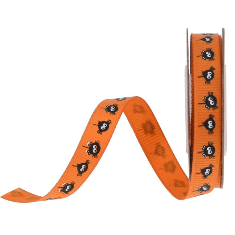 9 Cuộn Ruy Băng 10 15 25mm Tự Trang Trí Tiệc Halloween