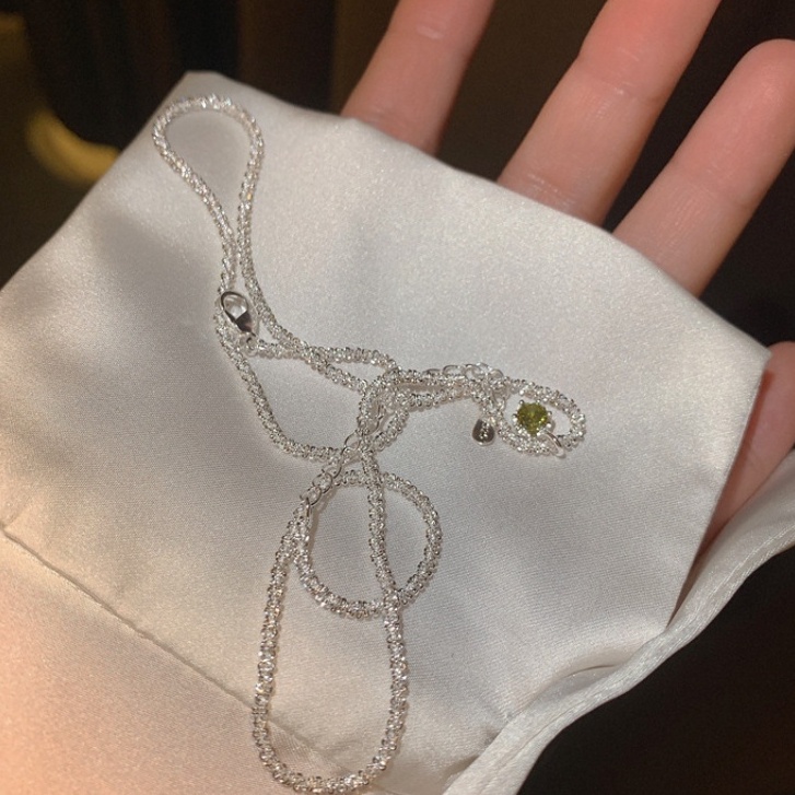 Vòng cổ sáng bóng sang trọng hàn quốc thời trang xương quai xanh trang sức cao cấp