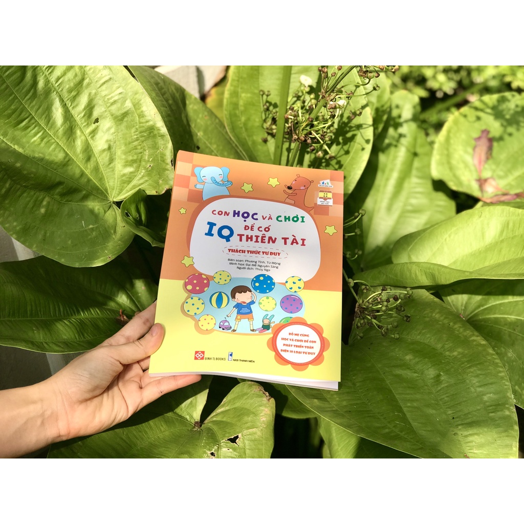 SÁCH - Con học và chơi để có IQ thiên tài - Thách thức tư duy