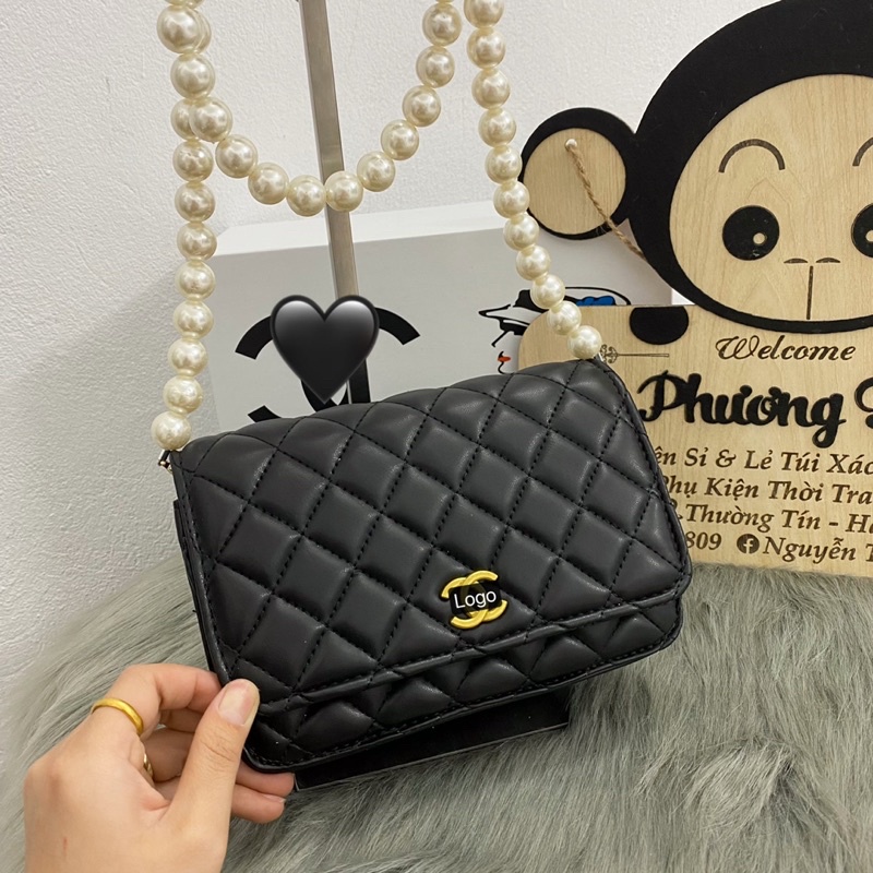 Túi đeo chéo nữ, Túi c.n dây Ngọc to đẹp, hàng QC loại 1 - fullbox (ảnh thật shop chụp)