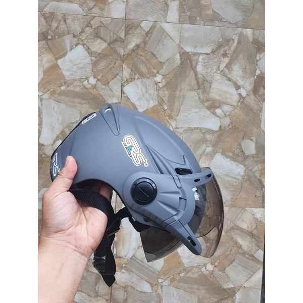 Nón bảo hiểm grs 966 2 kính an toàn chăc chắn lót tháo giăt