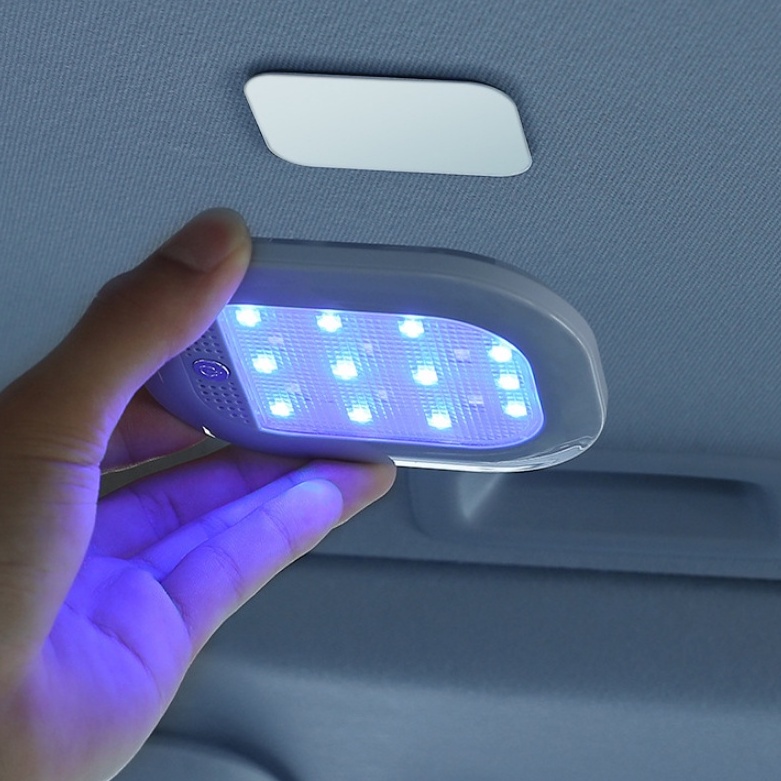 Đèn led gắn trần ô tô, tủ quần áo đa năng sạc usb với 8 chế độ màu