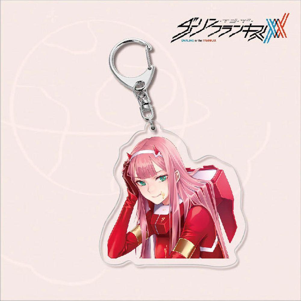 REBUY1 Móc Khóa Acrylic Hình Nhân Vật Hoạt Hình Anime Daring In The FRANXX