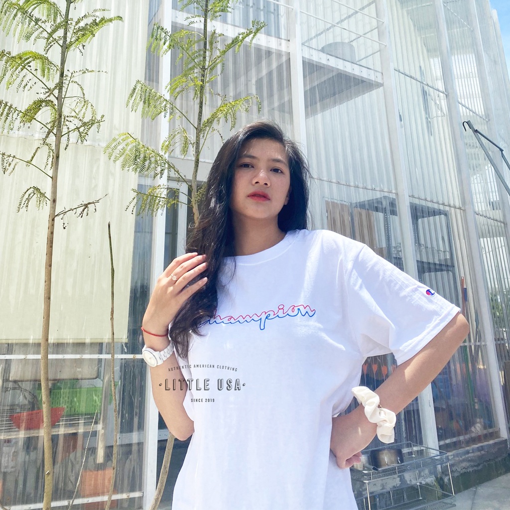 ÁO THUN CHAMPION CHÍNH HÃNG 3 MÀU GRADIENT LOGO TEE