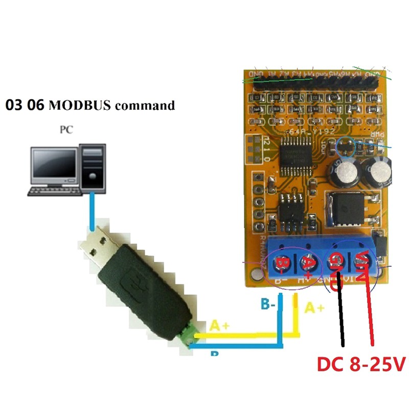 Bảng Mạch Thử Điện 5v / 10v 7ch Rs485 Cho Adc 0-20ma 4-20ma