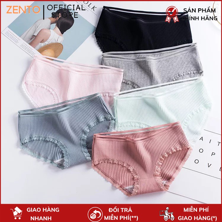 Quần lót nữ tăm tre, cotton thun lạnh dễ thương, kháng khuẩn nhật bản sexy gợi cảm Zentop | BigBuy360 - bigbuy360.vn