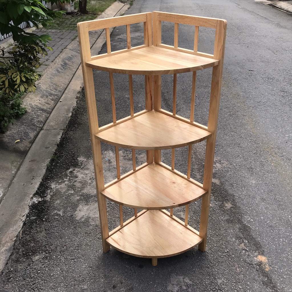 Kệ góc gỗ 4 tầng 38cm
