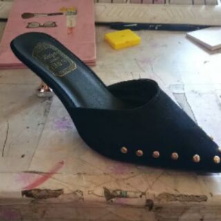 Oder sz 34-39(kèm ảnh thật)  sục cao gót có cả da lộn lẫn da pu