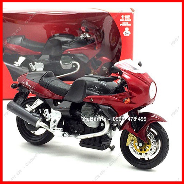 XE MÔ HÌNH TĨNH TỈ LỆ 1:12 - MOTO GUZZI - NEWRAY - ĐỎ - 8713DO