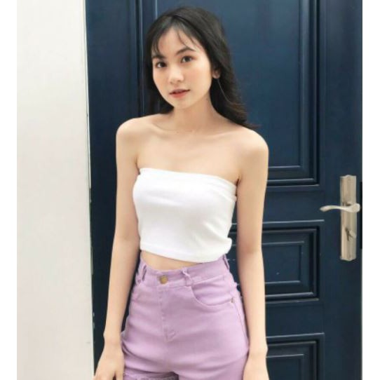 Áo Ống croptop Thun Gân