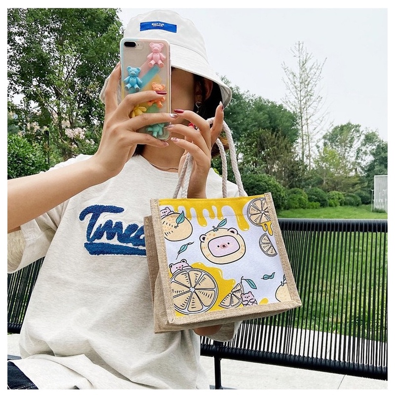 Túi cói mini đi biển nữ đẹp đi chơi thời trang dễ thương cute cá tính phong cách Vintage