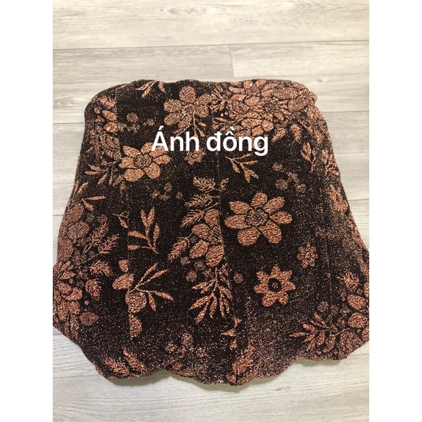 ĐẦM DỰ TIỆC TRUNG NIÊN THUN KIM SA CO GIÃN M109