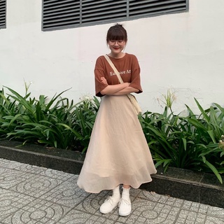 Chân Váy “Layer Skirt” Freesize Cạp Sau Chun