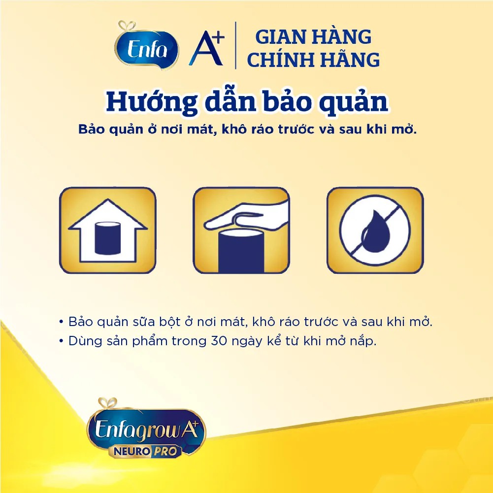 [MKB GIFT] Quà tặng Enfa - Sữa bột Enfagrow A+ Neuropro 4 Vị thanh mát với dưỡng chất DHA &amp; MFGM – 830g