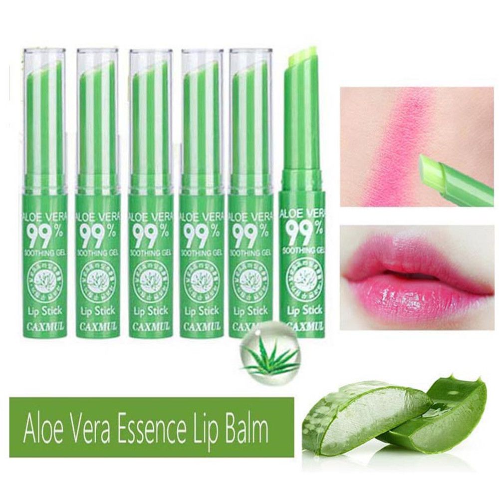 💍HS💄 New Lipstick Waterproof Moisturizing Aloe Lip Balm Cosmetic Long Lasting Lips Care Hot Thermal Color Changing