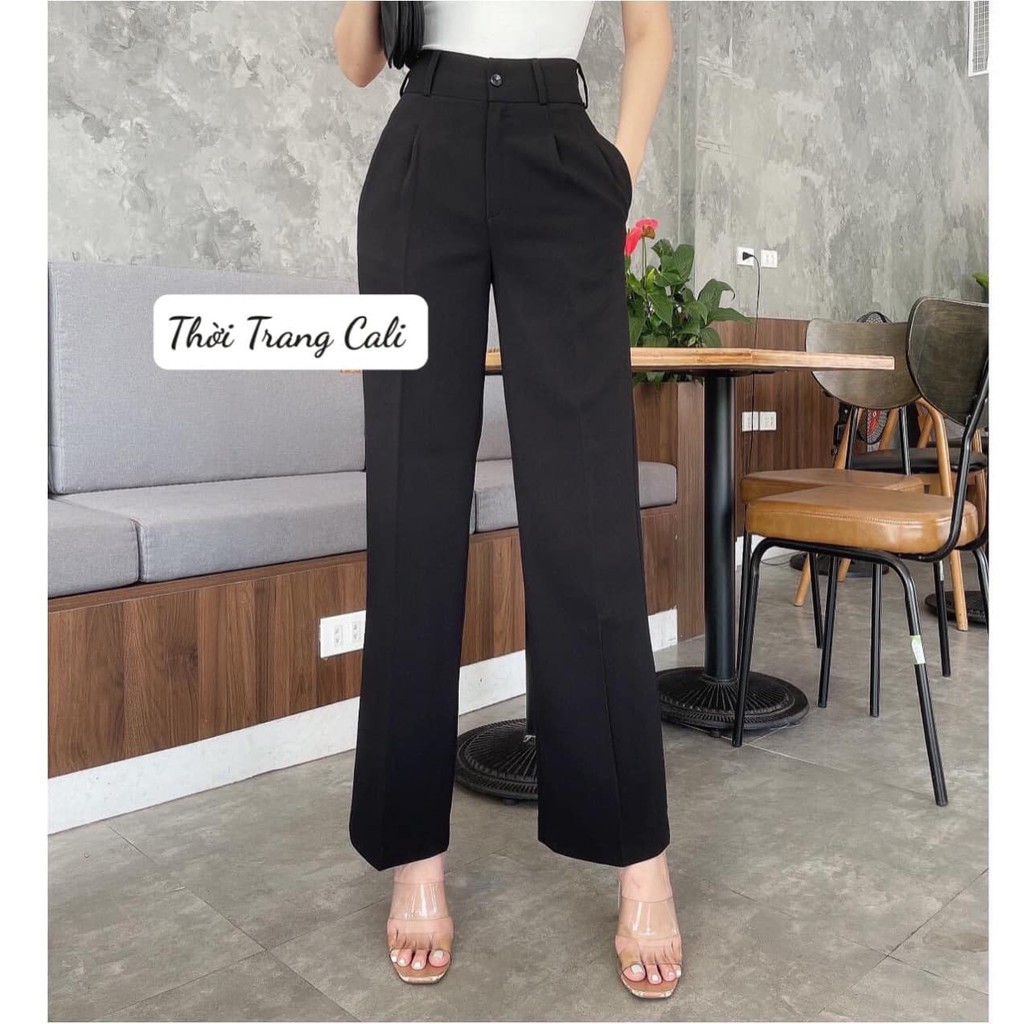 Quần ống rộng nữ lưng cao đẹp dễ phối đồ.OX38 | BigBuy360 - bigbuy360.vn
