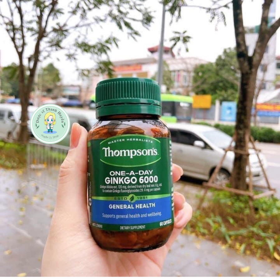 Viên uống bổ não Thompson's Ginkgo 6000mg 60 viên của Úc