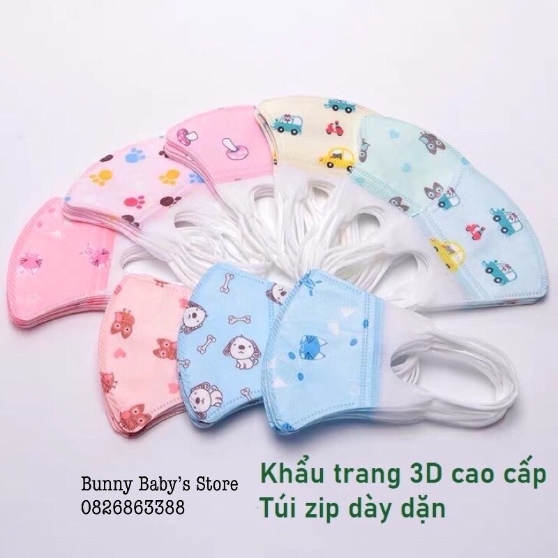 Khẩu Trang Cho Bé Kháng Khuẩn Kháng Bụi PK22 - Set 5 Chiếc | BigBuy360 - bigbuy360.vn