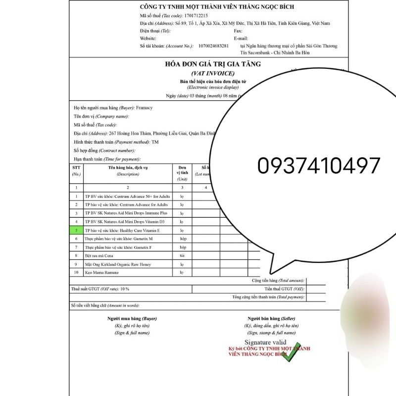 Date 2023- Vitamin E 500IU của Healthy care 200 viên