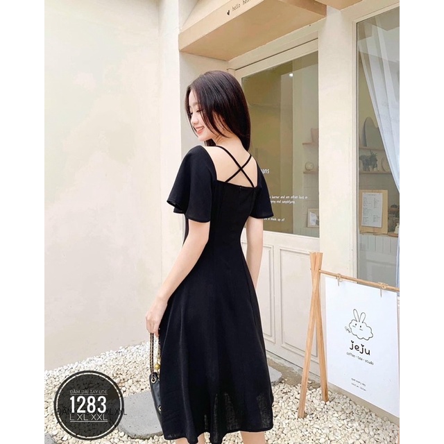 [ BIGSIZE ] ĐẦM CỔ U TAY XOÈ TỪ 55-100kg