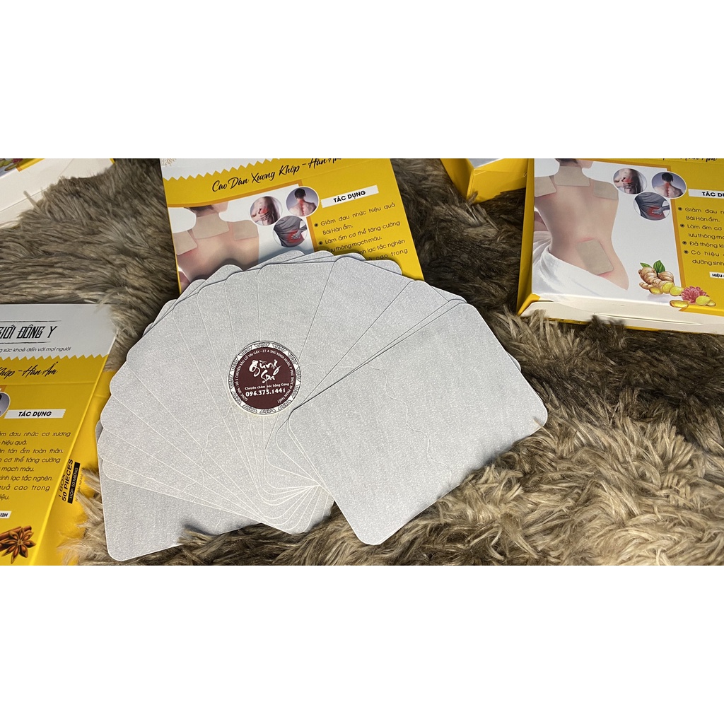 CAO DÁN ĐÔNG Y GIẢM ĐAU NHỨC GỪNG SPA HỘP 15 MIẾNG