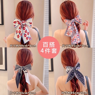 Khăn lụa buộc tóc đa năng kiểu dáng retro thời trang cho nữ