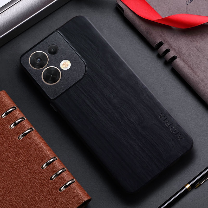 Ốp Bao Da Điện Thoại Họa Tiết Vân Gỗ Cho oppo reno 8 pro reno 7 4g 5g reno 8 pro reno8 reno7 Ốp