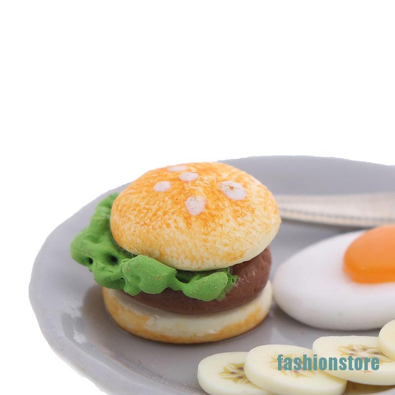 Mô Hình Bánh Hamburger Tỉ Lệ 1: 12 Trang Trí Nhà Búp Bê