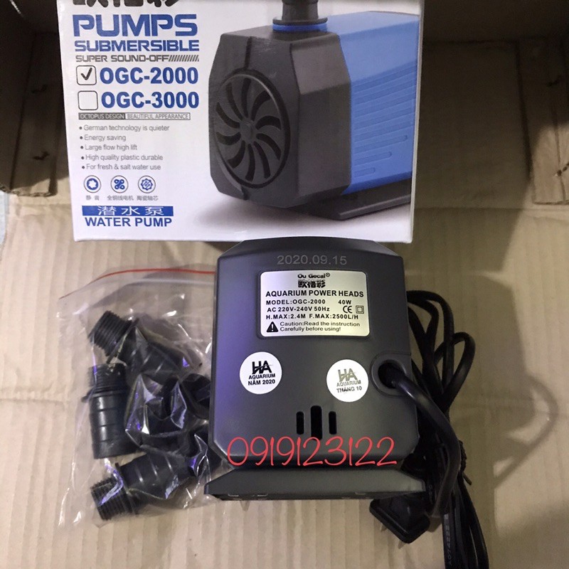 Máy bơm Nước OGC-2000 Dùng Cho Bể Kính Nhỏ