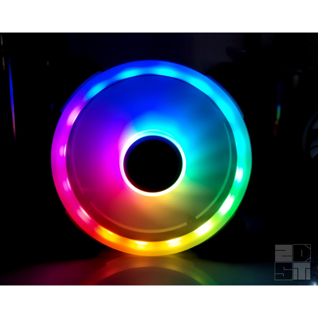 Bộ quạt V4 Coolmon (Coolman) Sunshine LED tâ RGB đầy đủ Hub và Remote