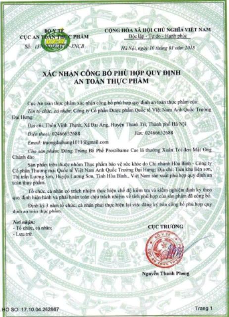 Cao Ho Lá Thường Xuân Tỏi Đen Chanh Đào