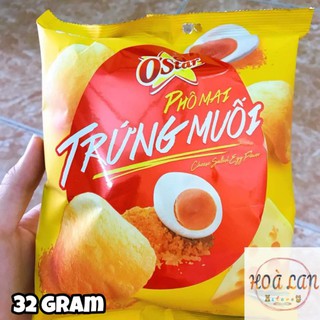 Bánh Snack Ostar 🌟siêu phẩm mới🌟 PHÔ MAI TRỨNG MUỐI gói 32g 😋Càng ăn càng nghiền😋