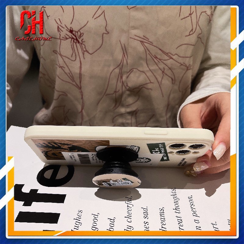 Ốp điện thoại TPU mềm có giá đỡ in hình Starbucks cho Xiaomi Redmi POCO C3 X3 NFC X3 PRO M3 9 9C NFC 9A 9T 9i 9AT 9 pro