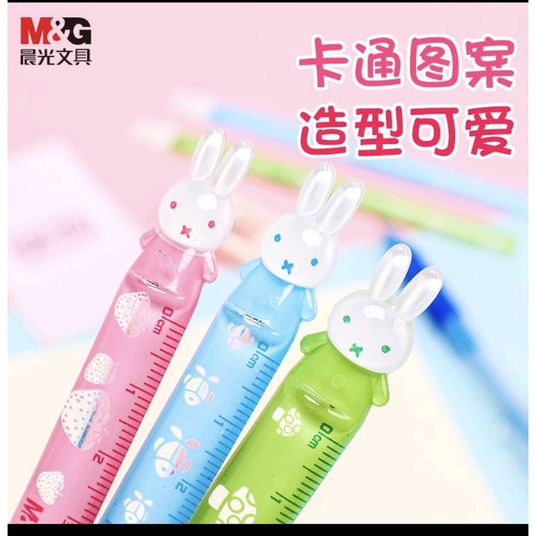 Thước kẻ hình thỏ MG 12cm ( 1 chiếc)