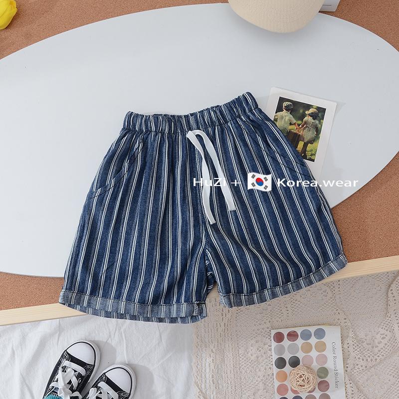 Set Áo Thun Ngắn Tay + Quần Yếm Denim Phong Cách Hàn Quốc Thời Trang Mùa Hè Cho Bé Trai
